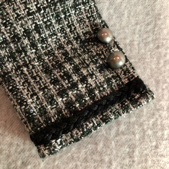 NWOT - Sparkly Silver, Black, Gray, & White Zip-up Jacket - Picture 6 of 16